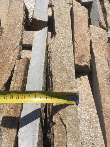 Горбушка златолит золотистый для облицовки купить в Карталах