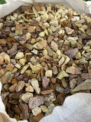 Златолит персиковый декоративная каменная крошка купить в Карталах