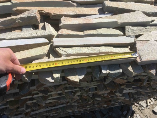 Горбушка златолит золотистый для облицовки купить в Карталах